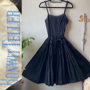 bonwit teller vintage black dress